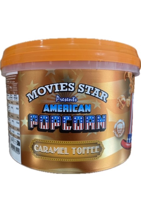 Movies star american popcorn caramel 350g